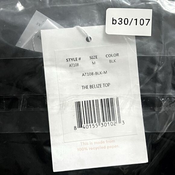 Andie Swim The Belize Bikini Top in Black Size M NWT Bathing Suit Top AT108 - Picture 12 of 12